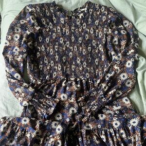 EUC Anthropologie midi maxi floral dress